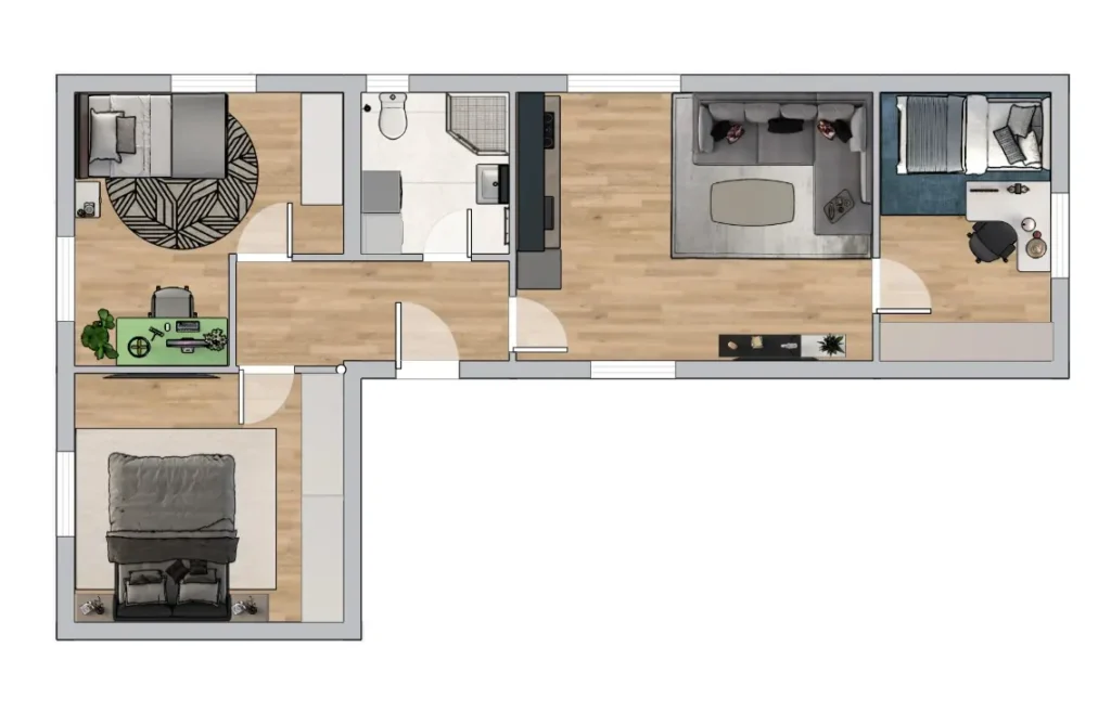 Dřevostavba Grand XL 78 m² fotografie 4