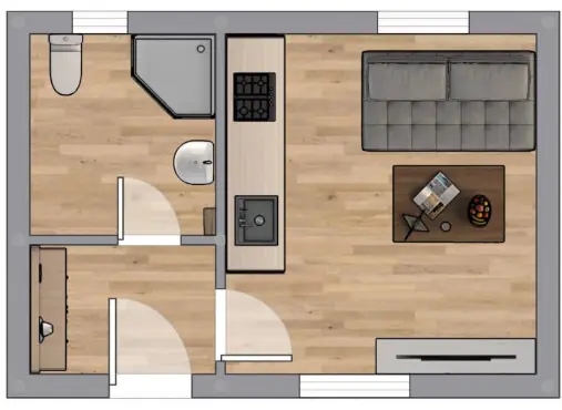 Dřevostavba Klasik 25 m² fotografie 5